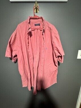 Ralph Lauren Men’s 3XLT Pink Oxford Shirt Classic Fit Pony Logo Button Down